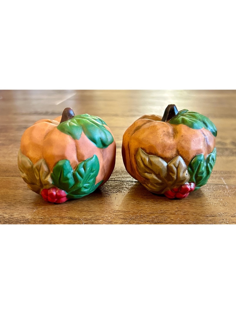 House of Lloyd Christmas Around the World Salt and Pepper Pumpkins Set